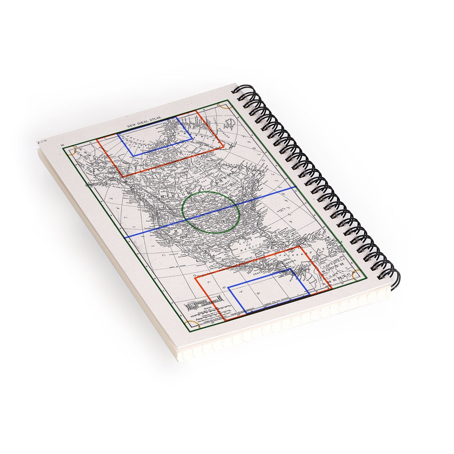 Society6 Design Studio Three Nations One Pitch Spiral Notebook