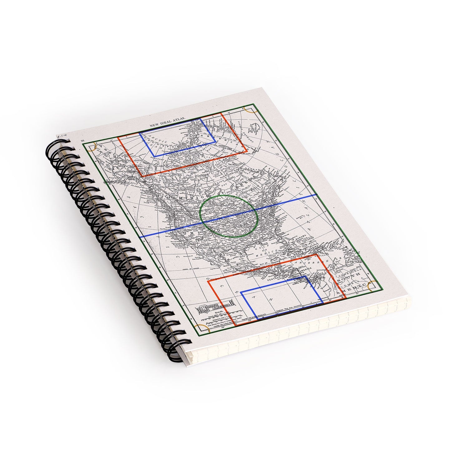 Society6 Design Studio Three Nations One Pitch Spiral Notebook