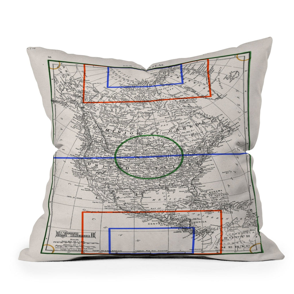 Society6 Design Studio Three Nations One Pitch Outdoor Throw Pillow