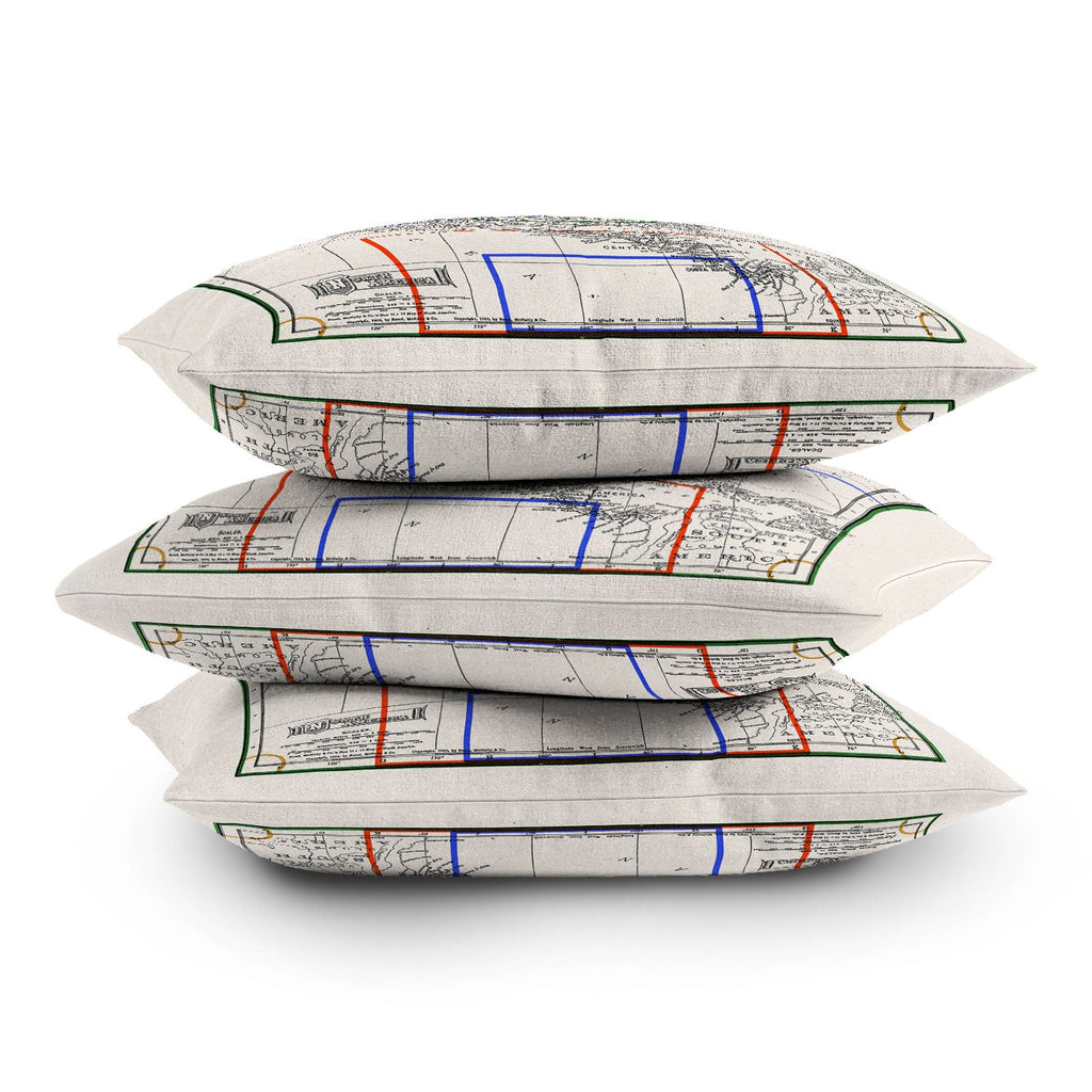 Society6 Design Studio Three Nations One Pitch Outdoor Throw Pillow