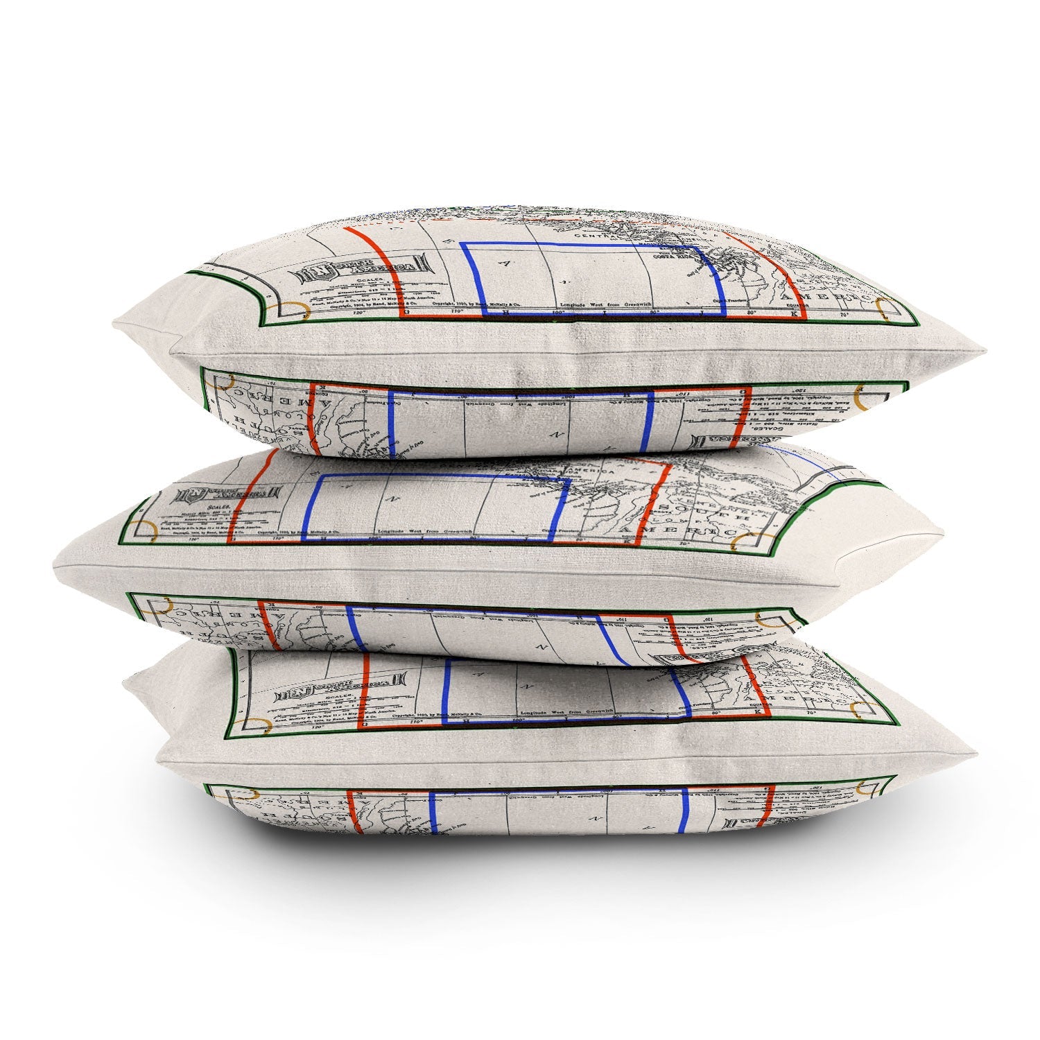 Society6 Design Studio Three Nations One Pitch Outdoor Throw Pillow