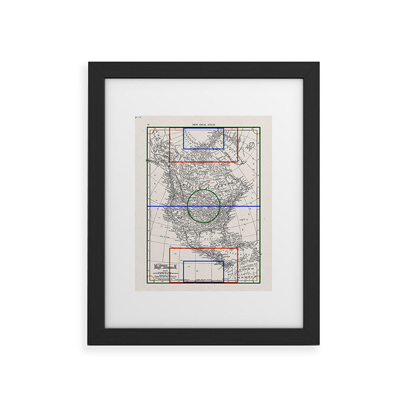 Society6 Design Studio Three Nations One Pitch Framed Art Print