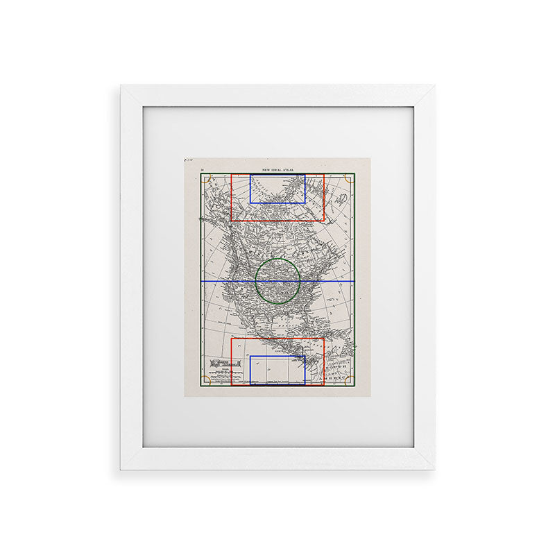 Society6 Design Studio Three Nations One Pitch Framed Art Print