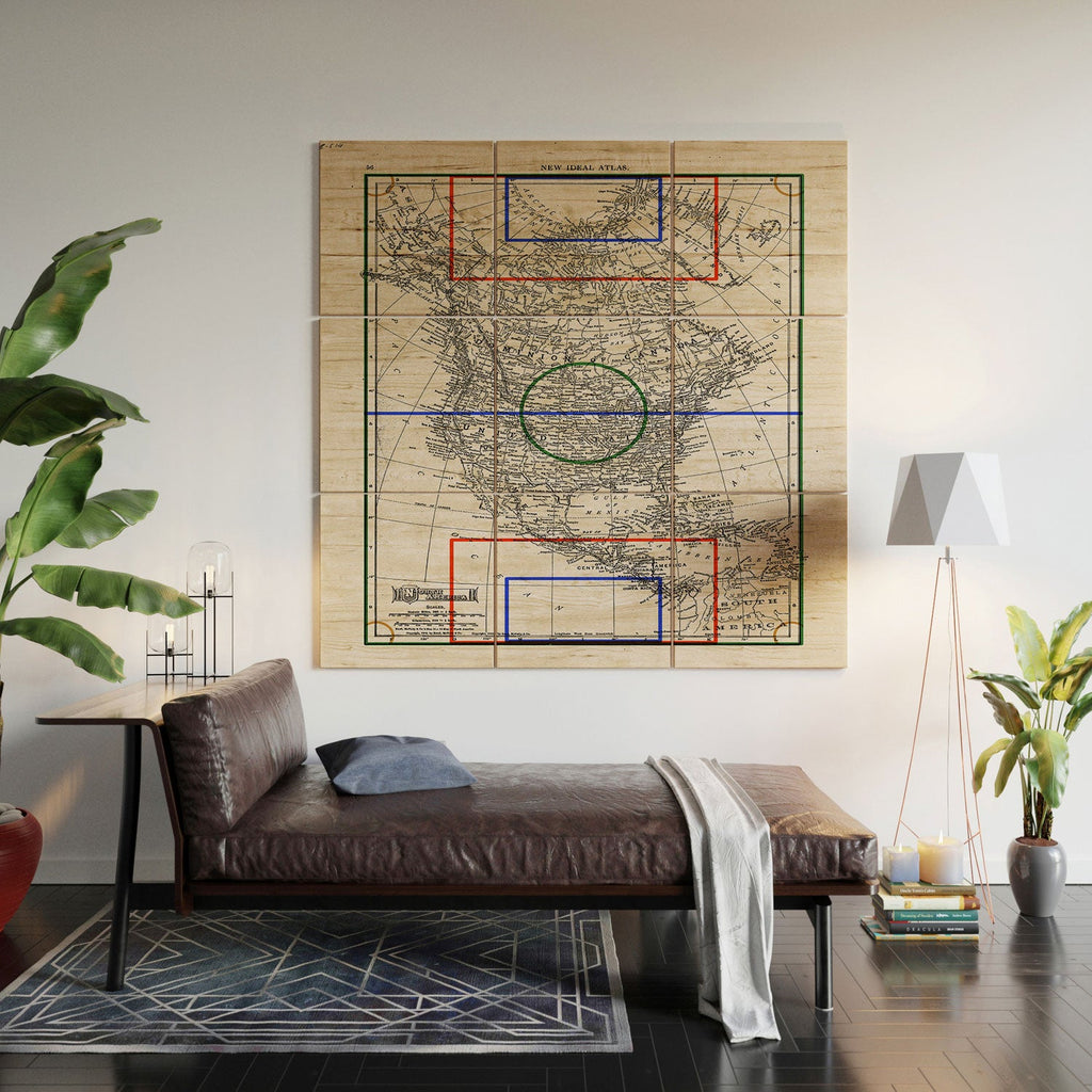Society6 Design Studio Three Nations One Pitch Wood Wall Mural