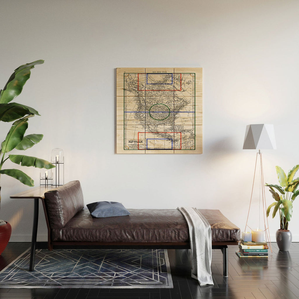 Society6 Design Studio Three Nations One Pitch Wood Wall Mural