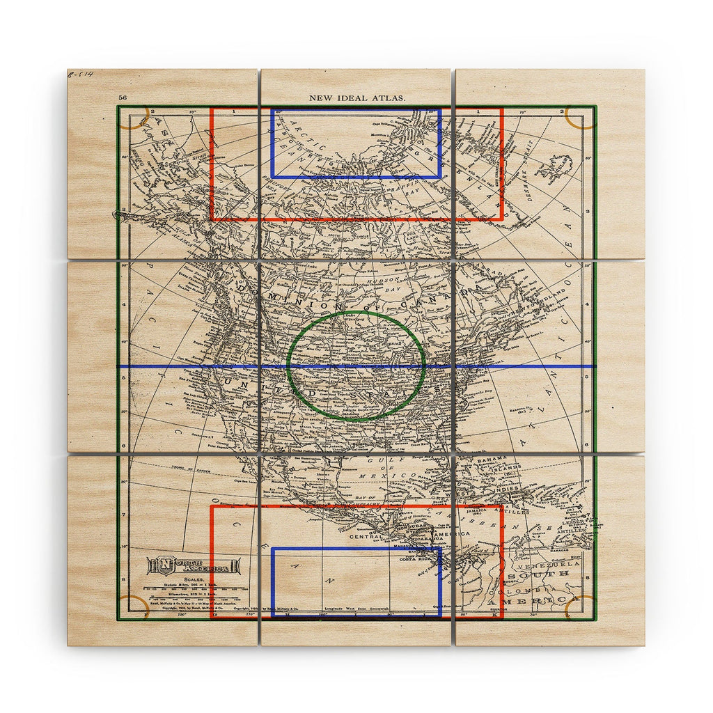Society6 Design Studio Three Nations One Pitch Wood Wall Mural