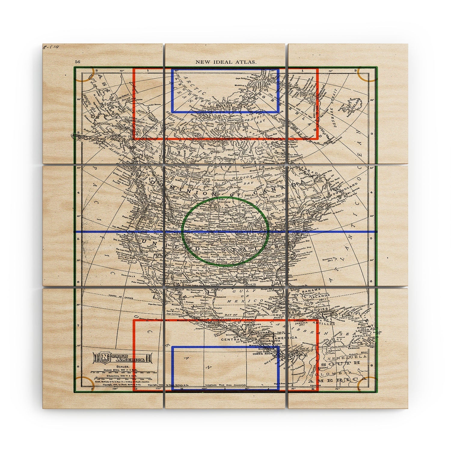 Society6 Design Studio Three Nations One Pitch Wood Wall Mural