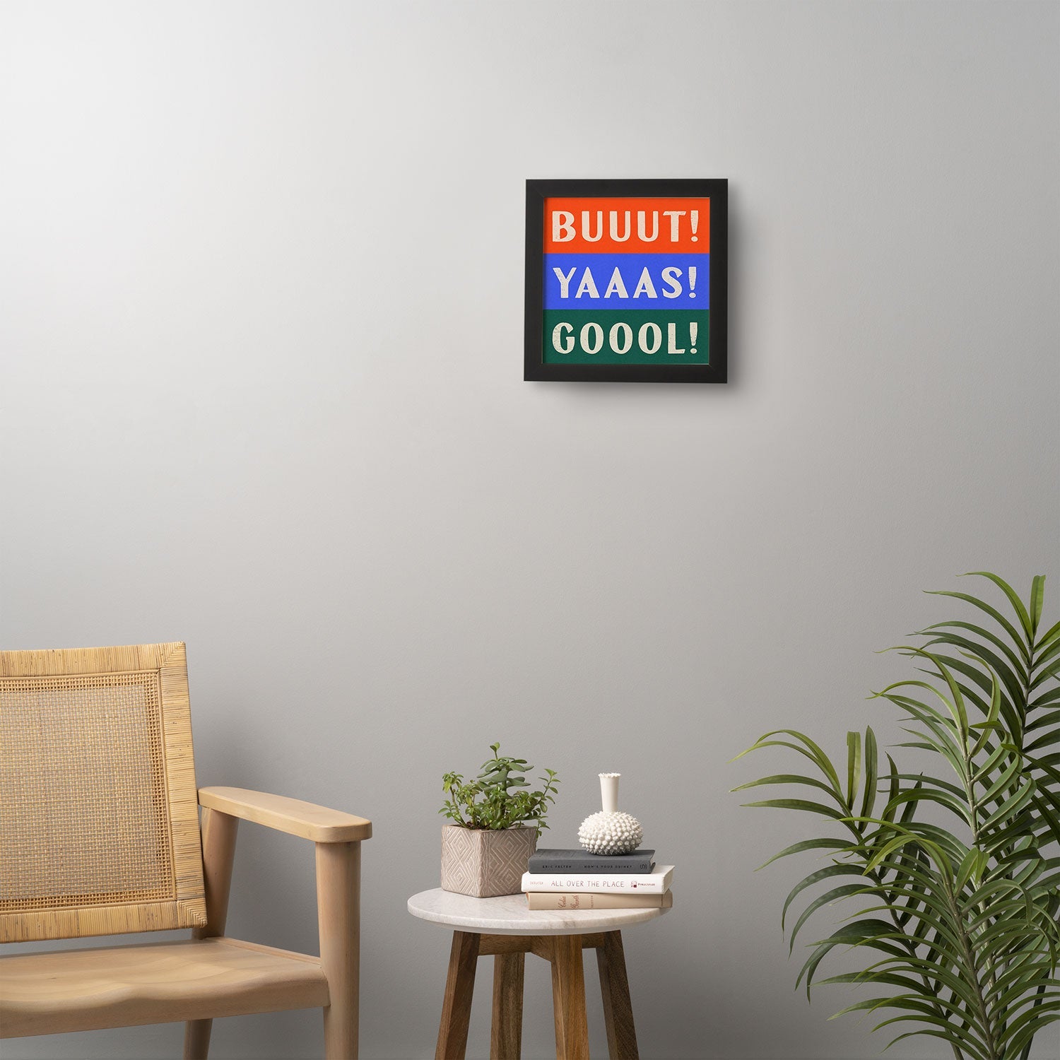 Society6 Design Studio Trilingual Goal Framed Wall Art
