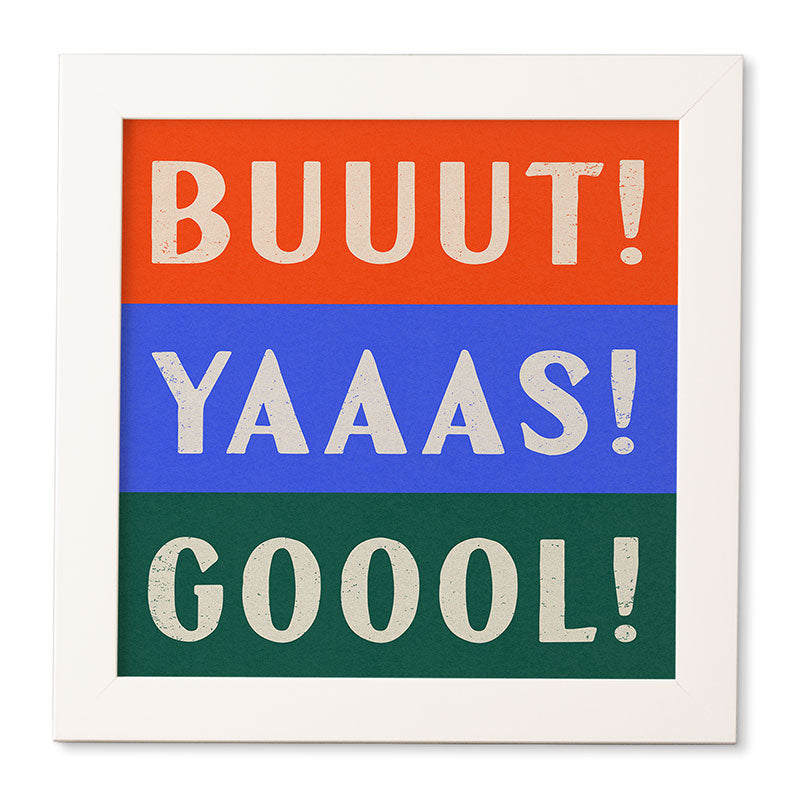Society6 Design Studio Trilingual Goal Framed Wall Art