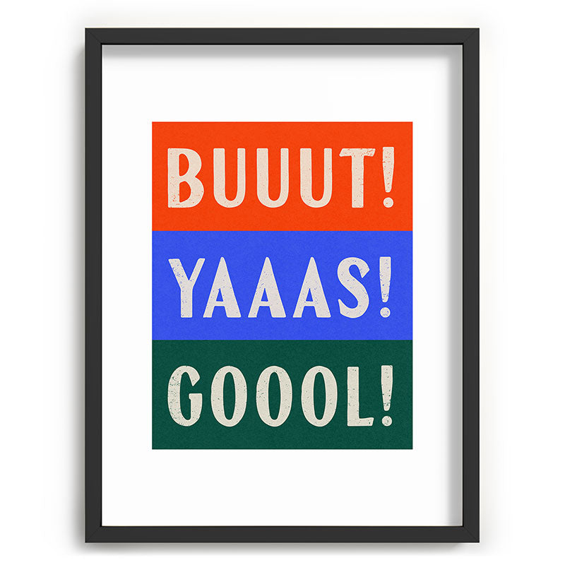 Society6 Design Studio Trilingual Goal Recessed Framing Rectangle