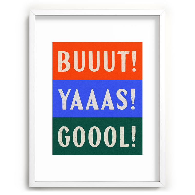 Society6 Design Studio Trilingual Goal Recessed Framing Rectangle