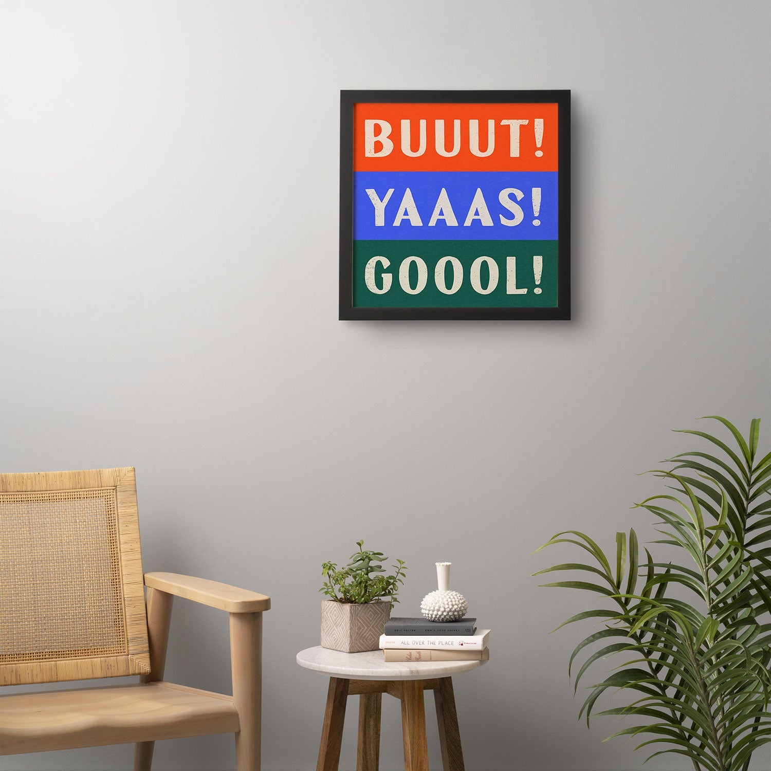 Society6 Design Studio Trilingual Goal Framed Wall Art