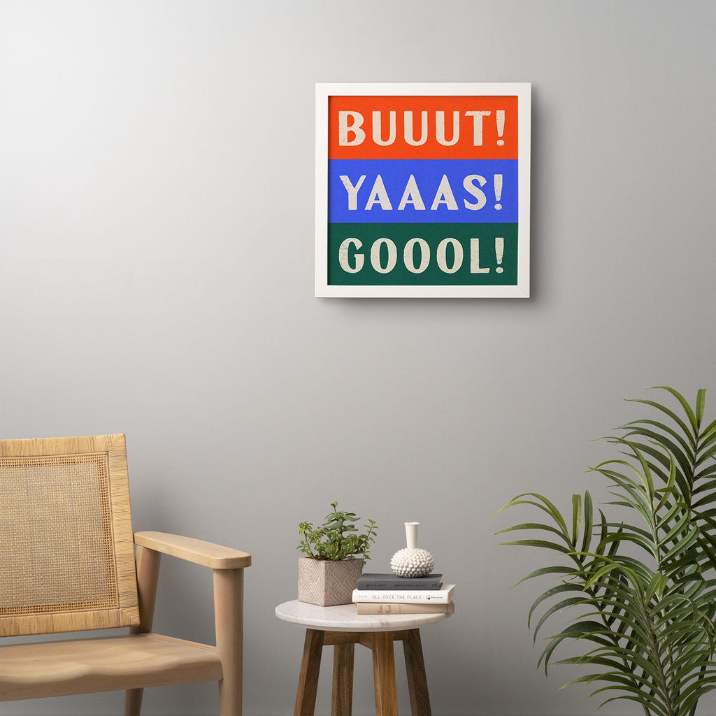 Society6 Design Studio Trilingual Goal Framed Wall Art
