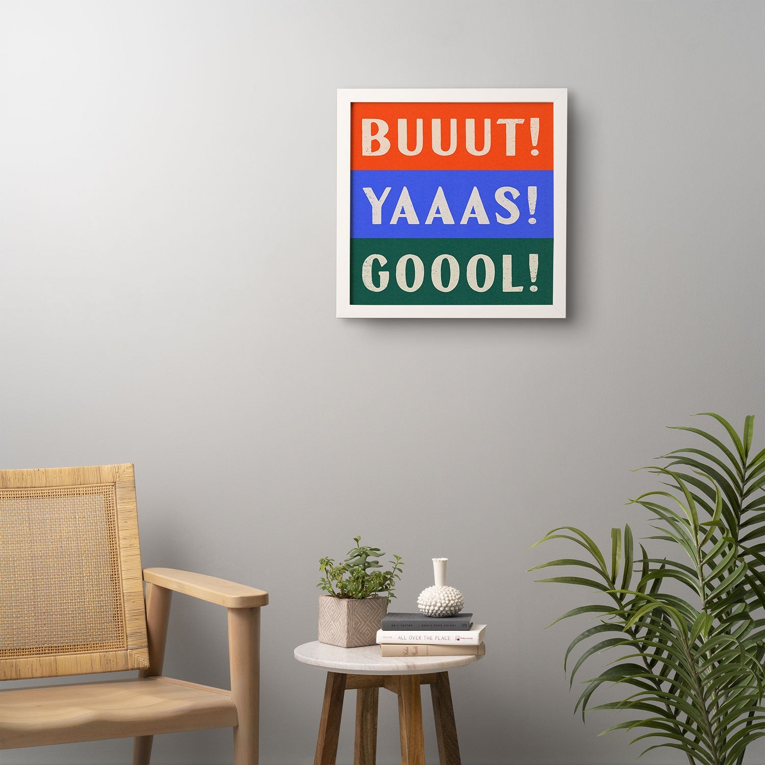 Society6 Design Studio Trilingual Goal Framed Wall Art