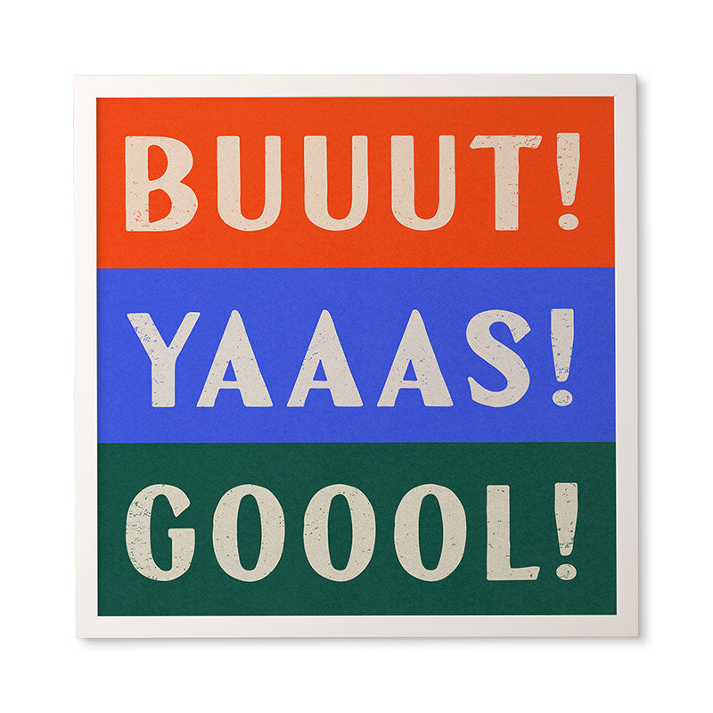 Society6 Design Studio Trilingual Goal Framed Wall Art