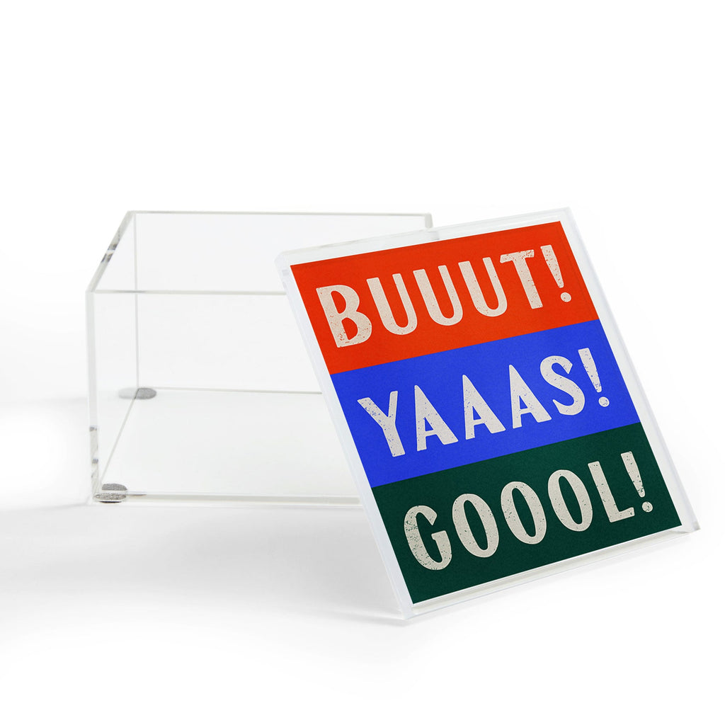 Society6 Design Studio Trilingual Goal Acrylic Box