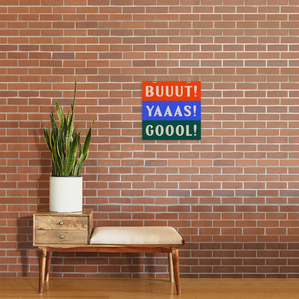 Society6 Design Studio Trilingual Goal Art Print