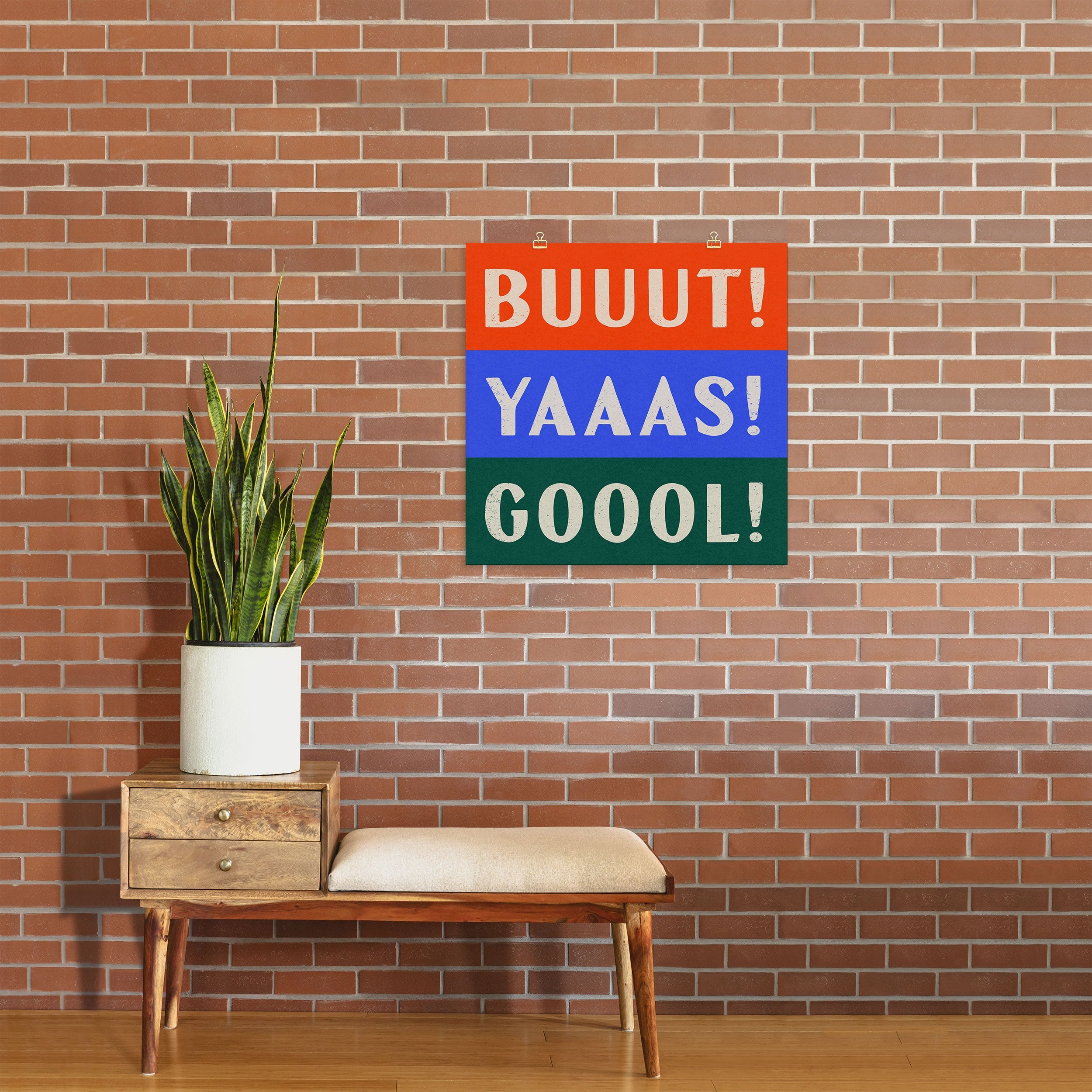 Society6 Design Studio Trilingual Goal Art Print