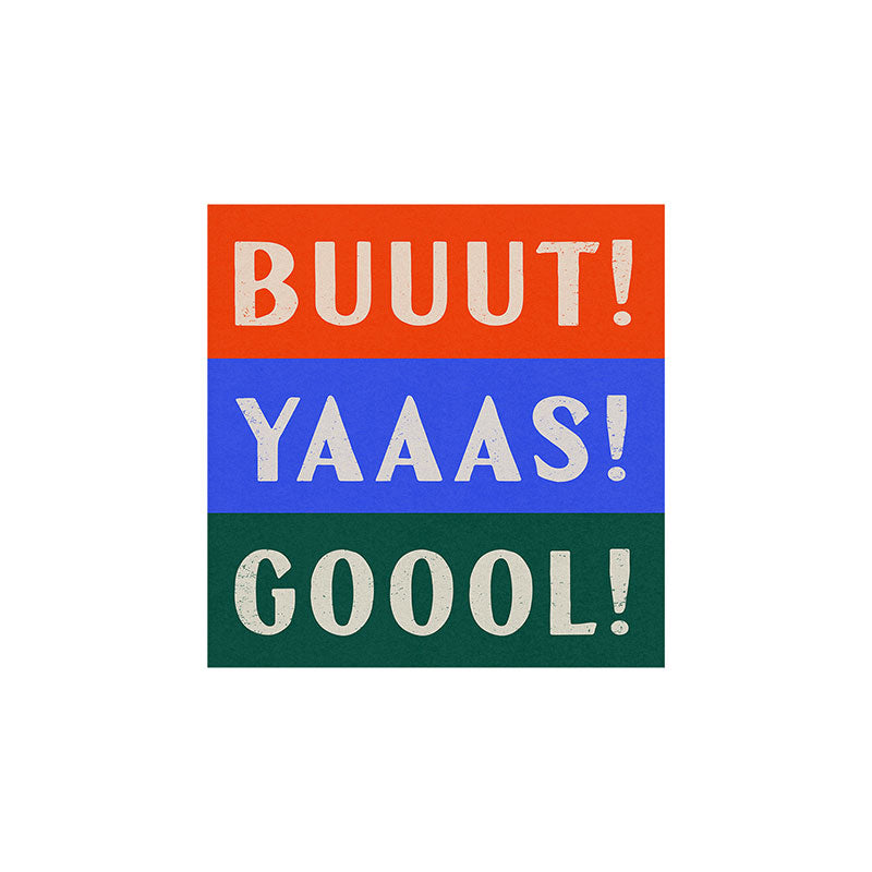 Society6 Design Studio Trilingual Goal Art Print
