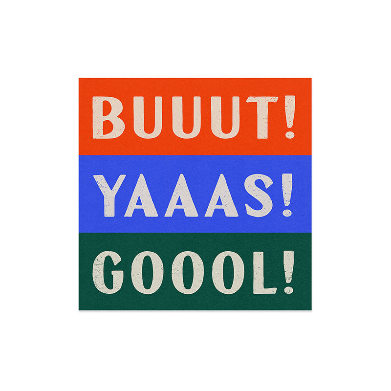Society6 Design Studio Trilingual Goal Art Print