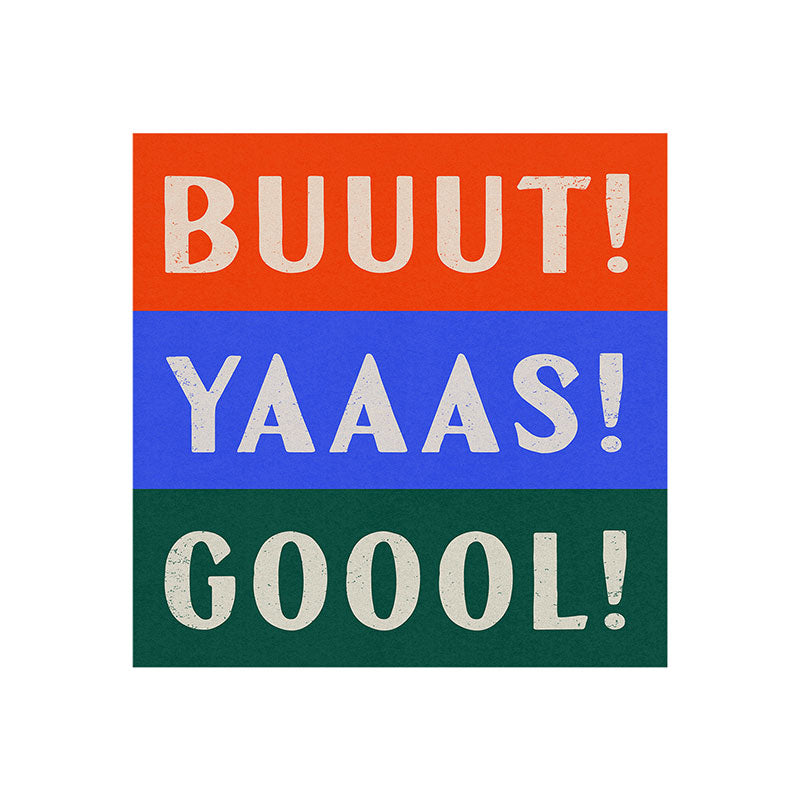 Society6 Design Studio Trilingual Goal Art Print