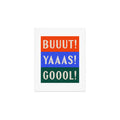 Society6 Design Studio Trilingual Goal Art Print