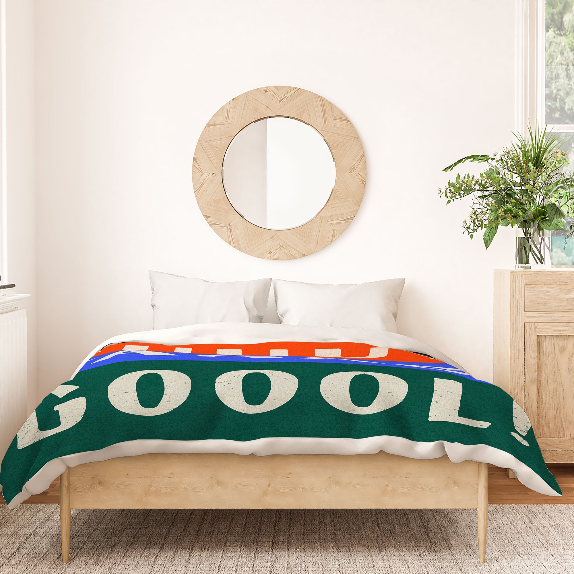 Society6 Design Studio Trilingual Goal Duvet Cover