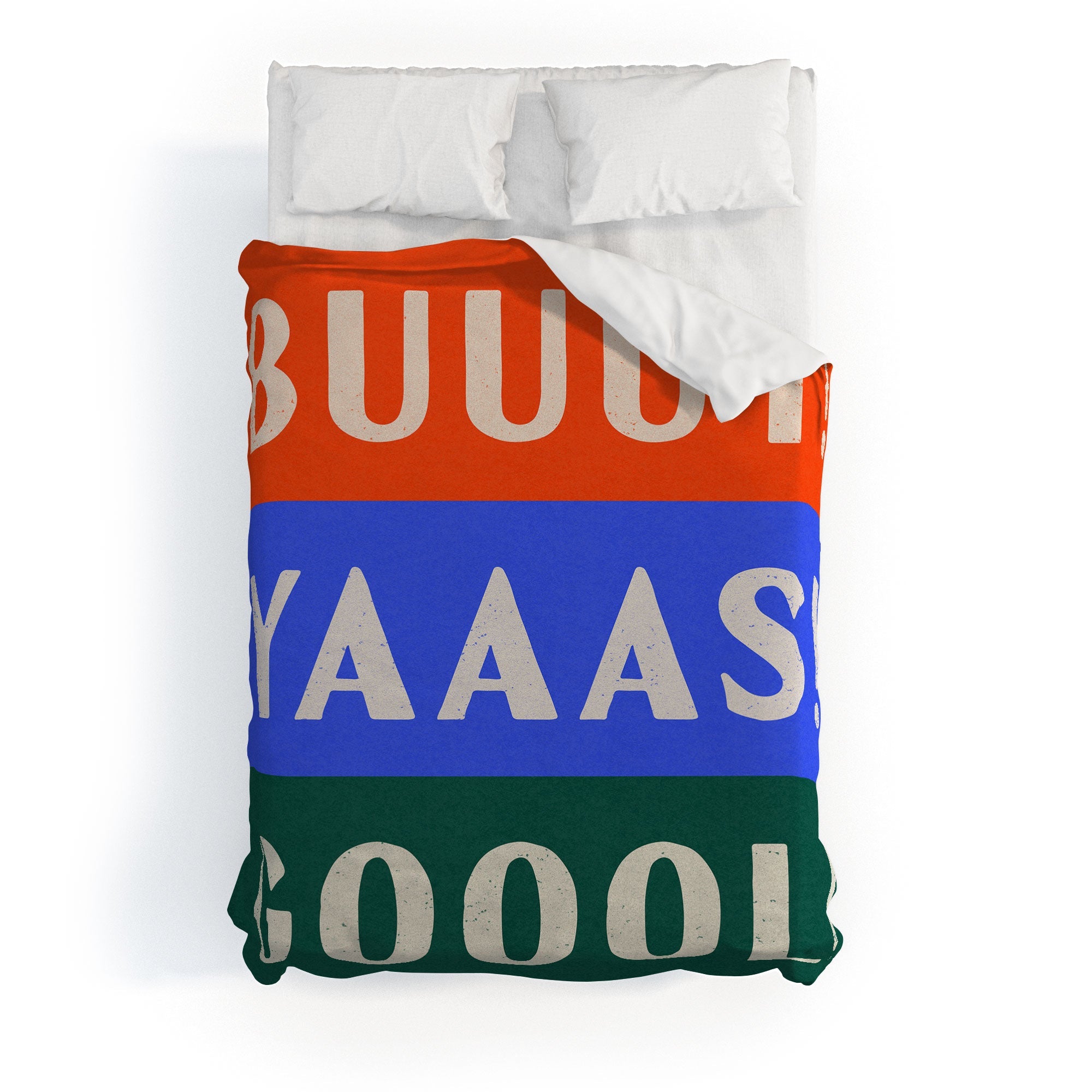 Society6 Design Studio Trilingual Goal Duvet Cover
