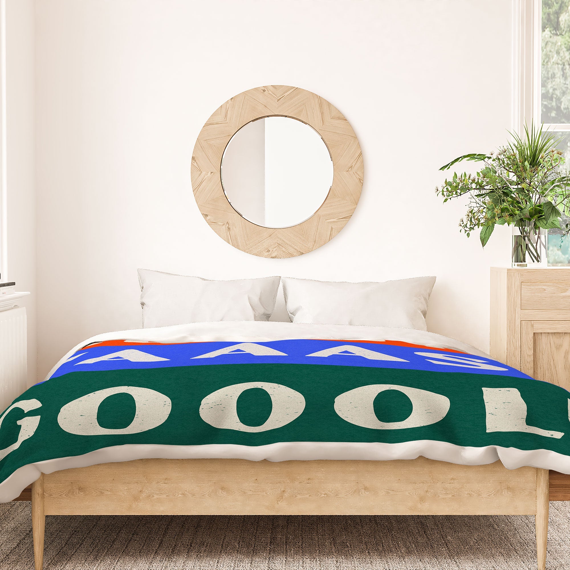 Society6 Design Studio Trilingual Goal Duvet Cover