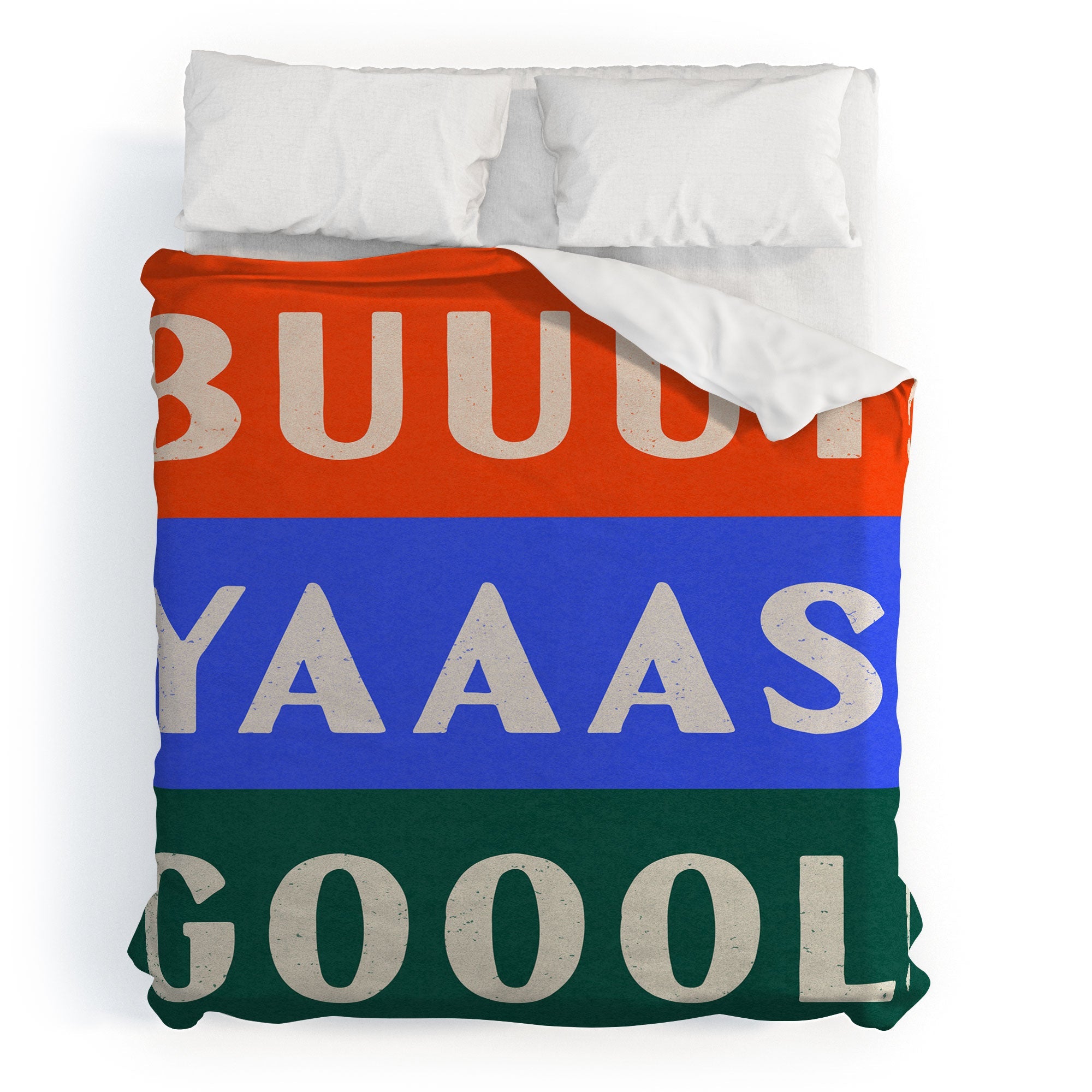Society6 Design Studio Trilingual Goal Duvet Cover