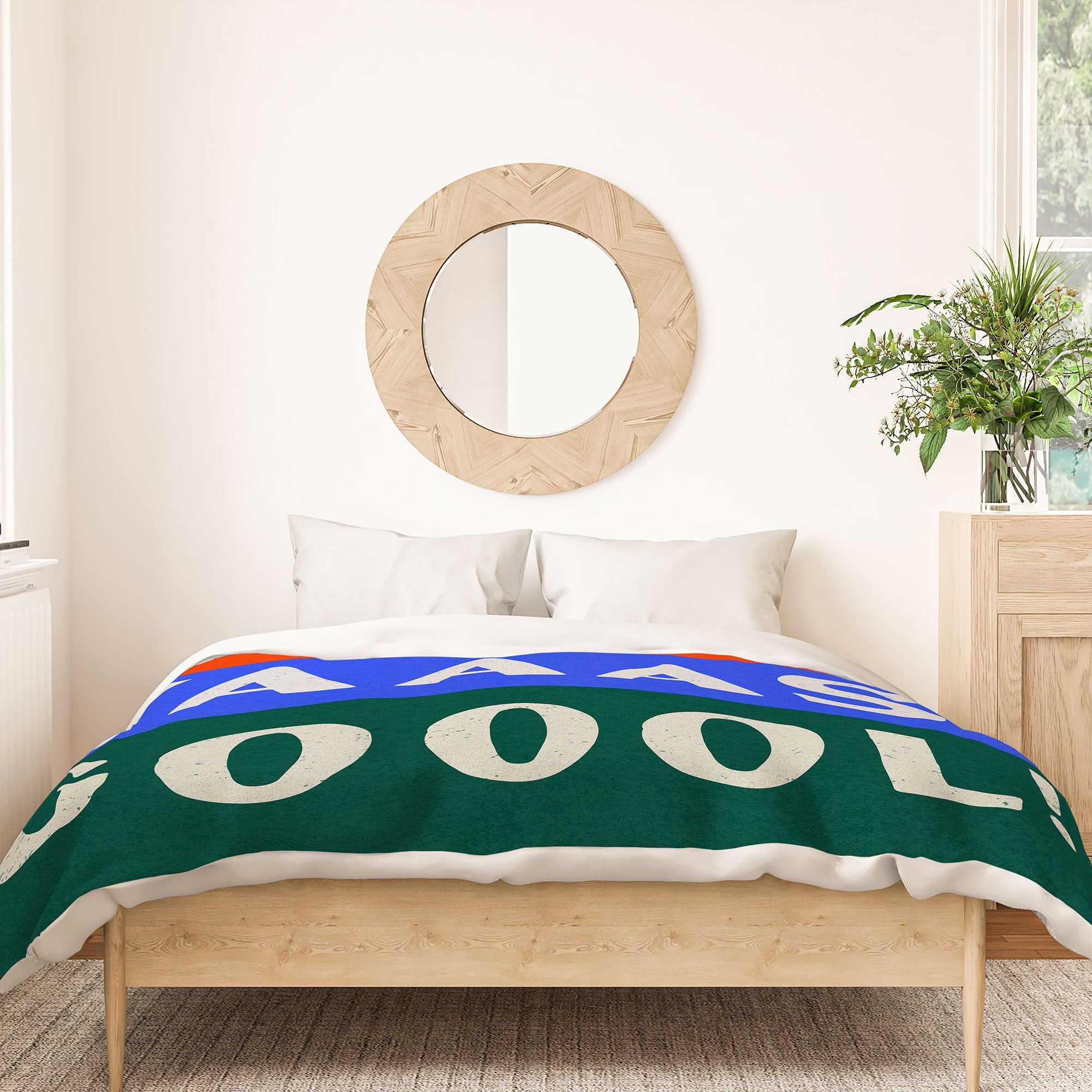 Society6 Design Studio Trilingual Goal Duvet Cover