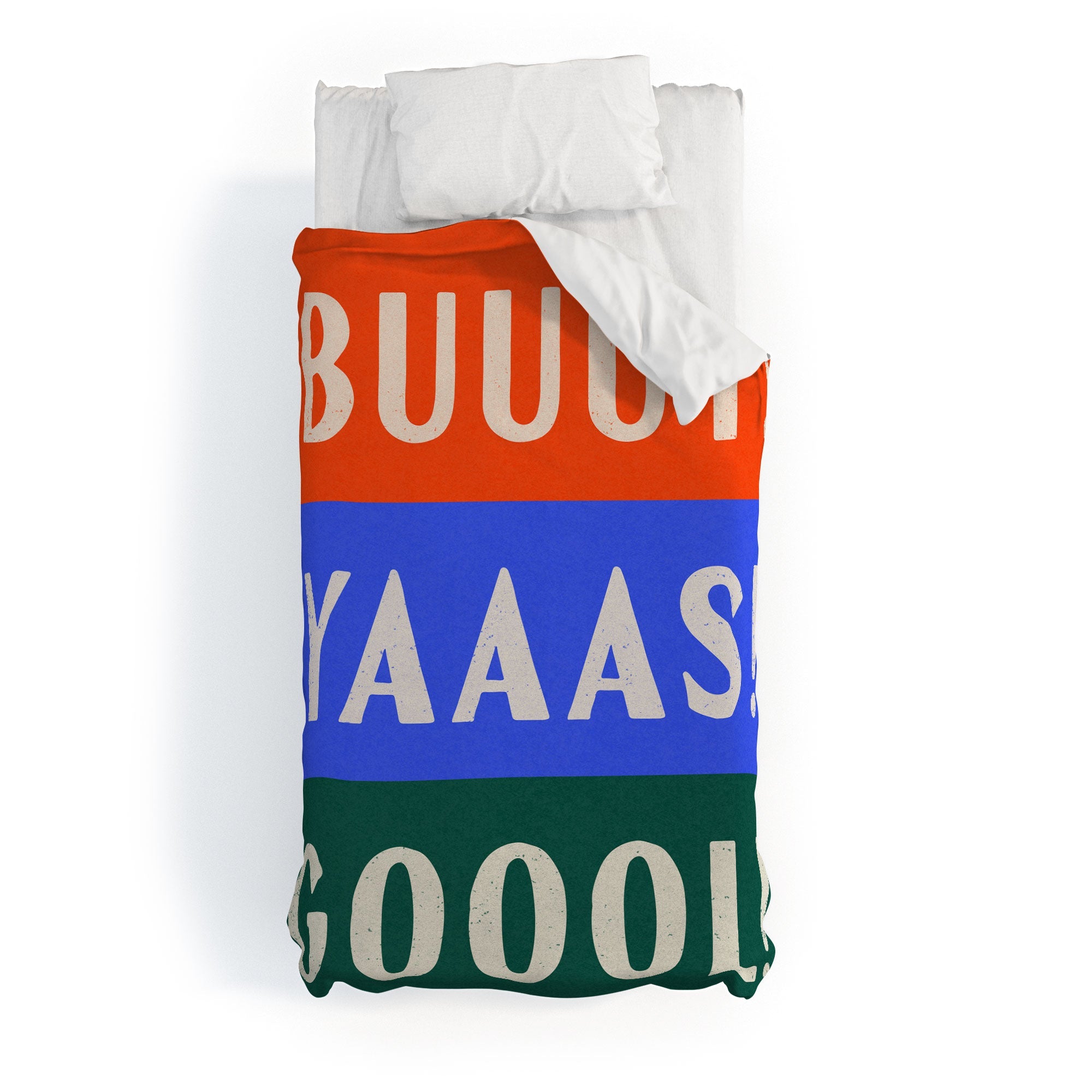 Society6 Design Studio Trilingual Goal Duvet Cover