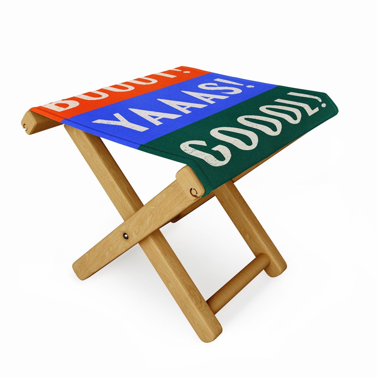 Society6 Design Studio Trilingual Goal Folding Stool