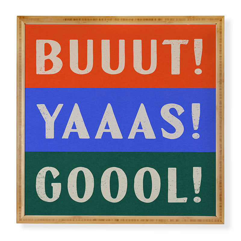 Society6 Design Studio Trilingual Goal Framed Wall Art