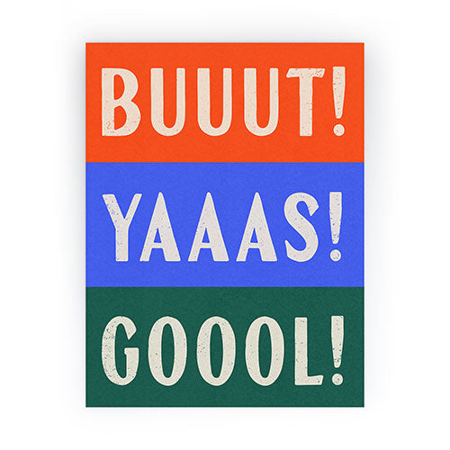 Society6 Design Studio Trilingual Goal Mini Art Print