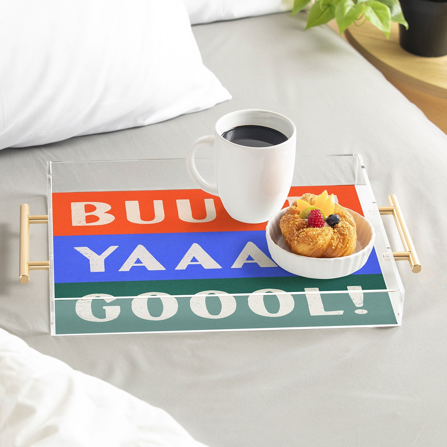 Society6 Design Studio Trilingual Goal Acrylic Tray