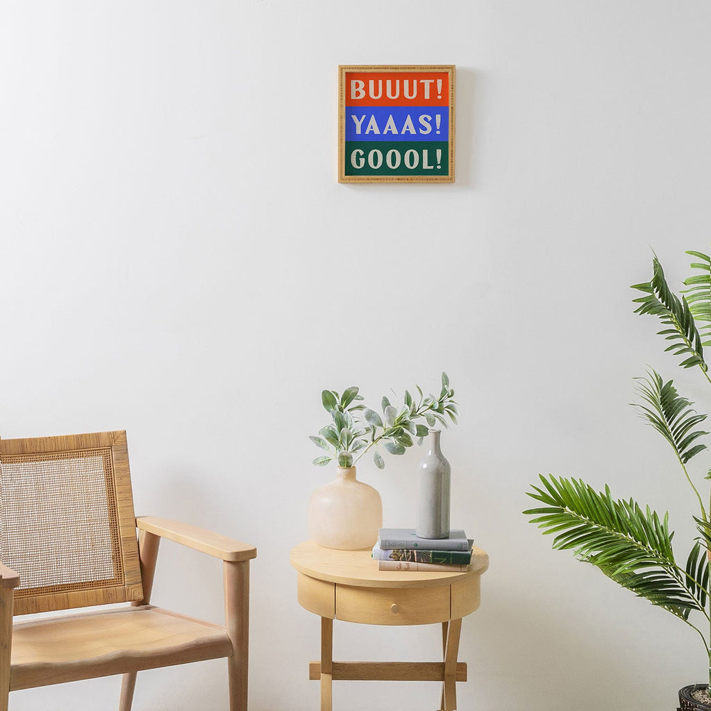 Society6 Design Studio Trilingual Goal Framed Wall Art
