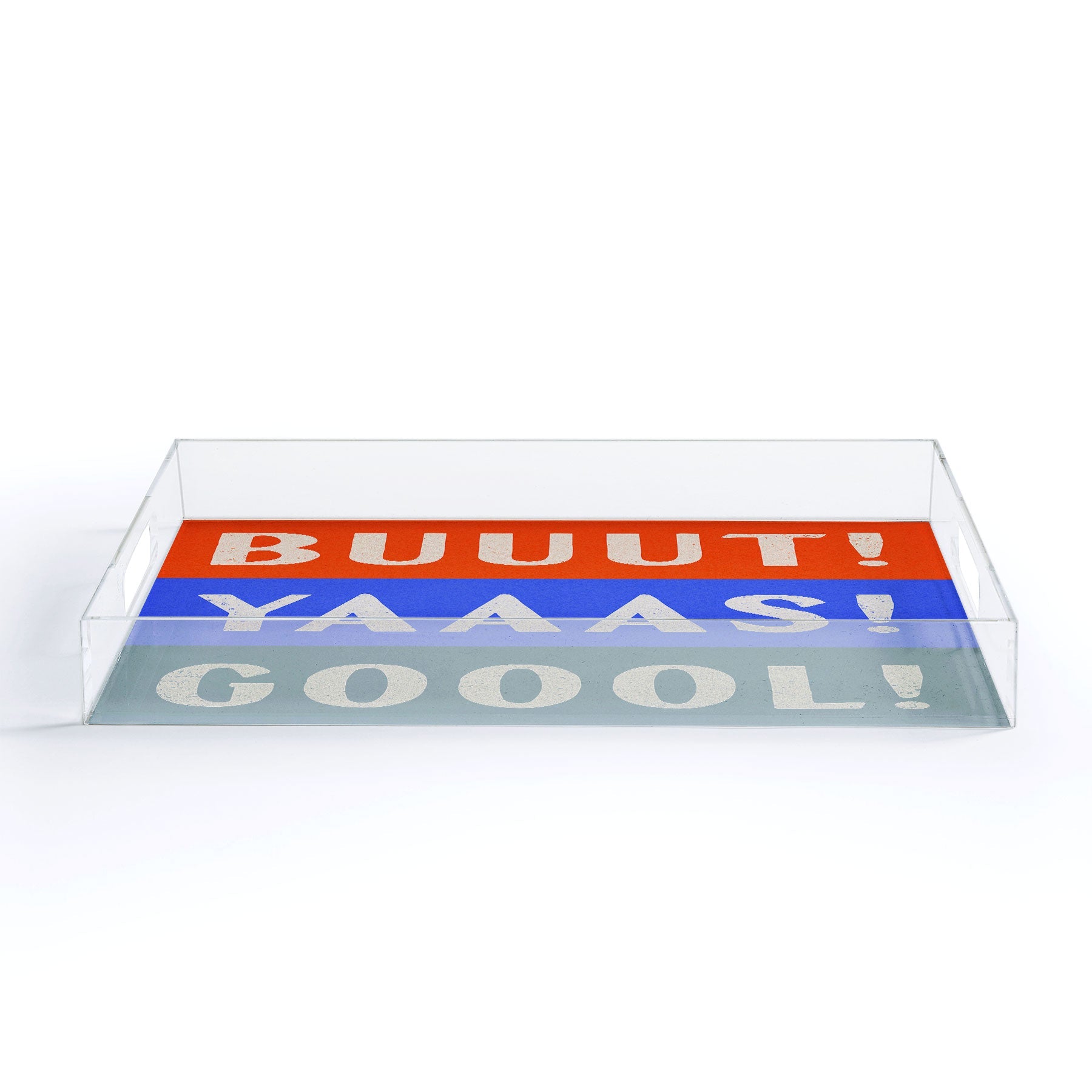 Society6 Design Studio Trilingual Goal Acrylic Tray