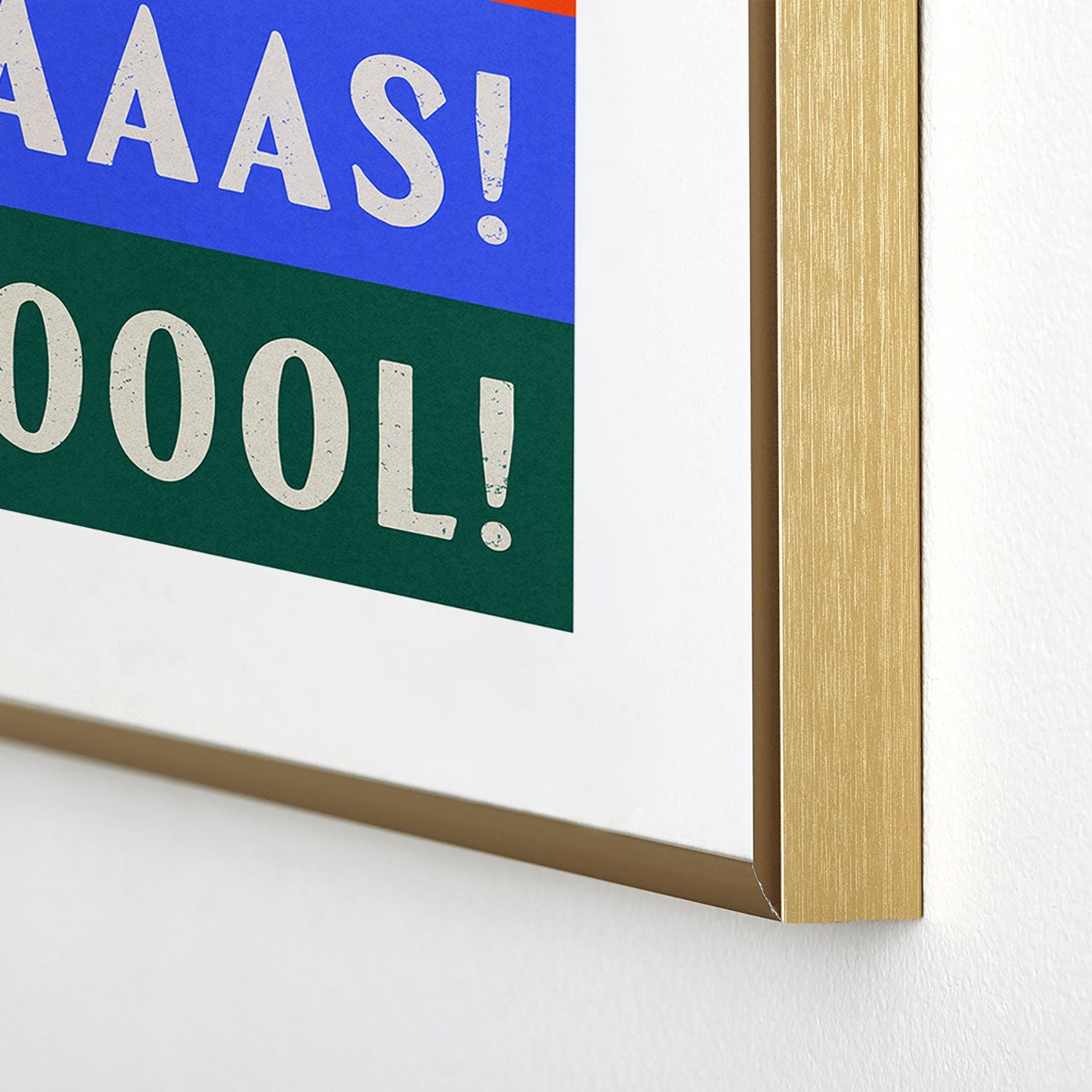 Society6 Design Studio Trilingual Goal Metal Framed Art Print