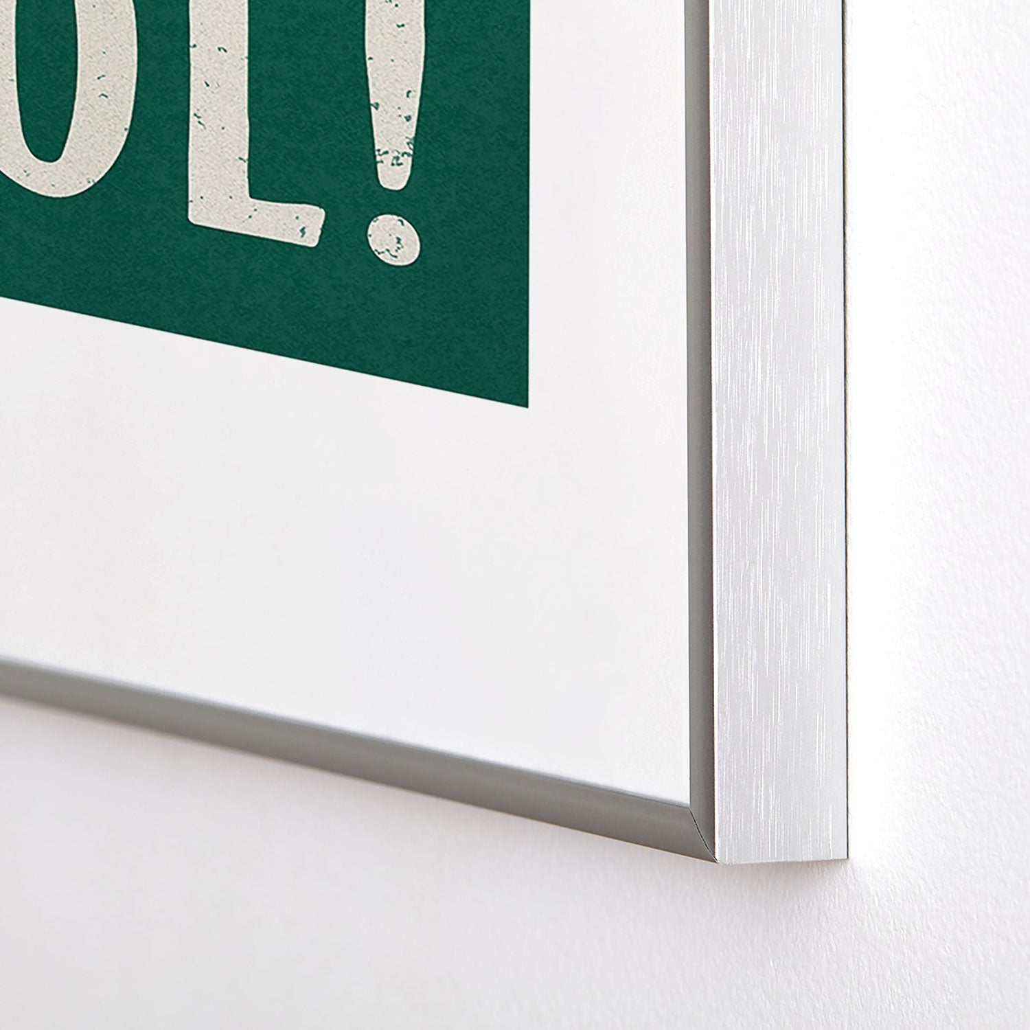 Society6 Design Studio Trilingual Goal Metal Framed Art Print