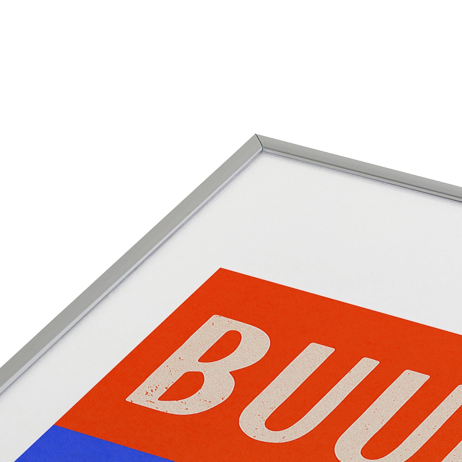 Society6 Design Studio Trilingual Goal Metal Framed Art Print