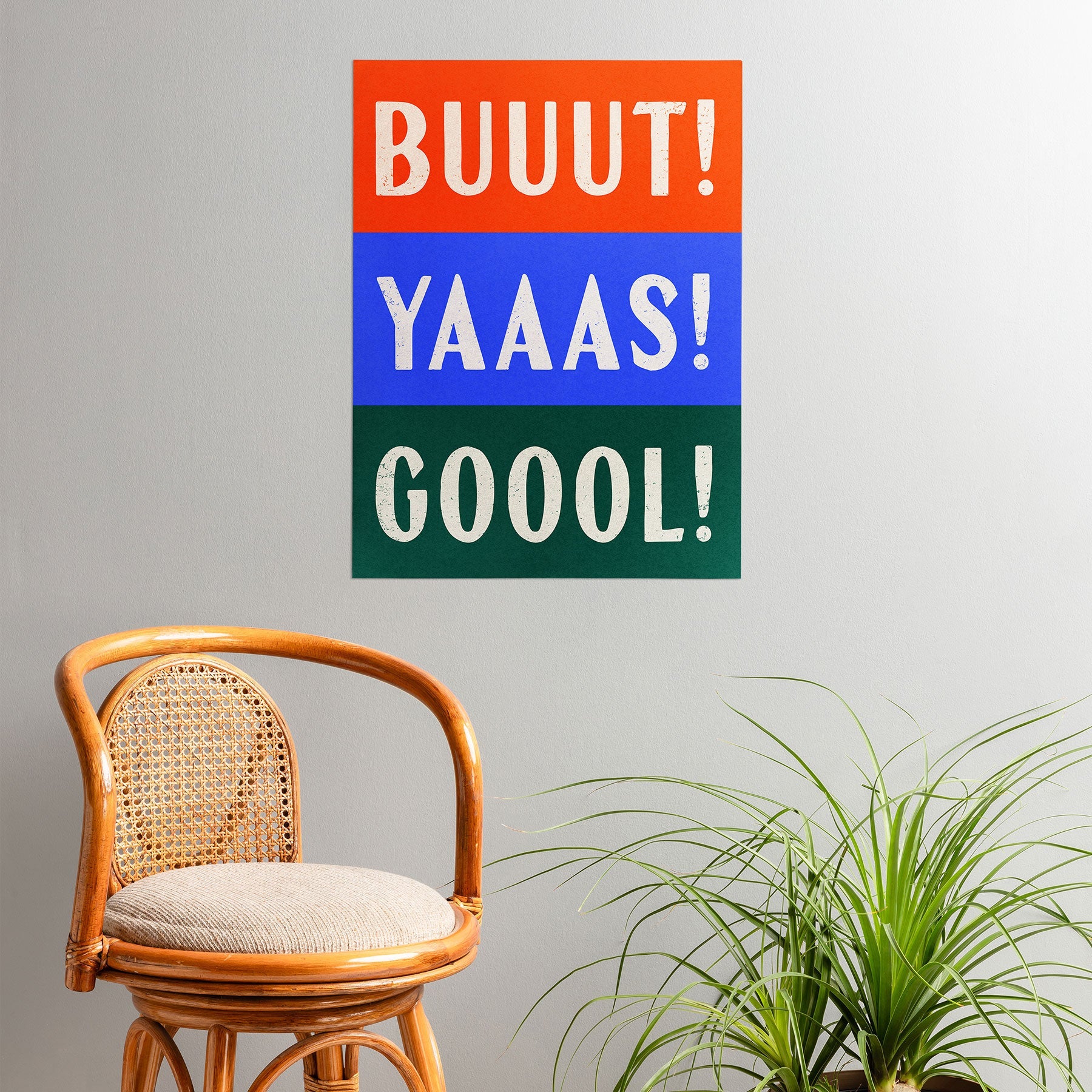 Society6 Design Studio Trilingual Goal Poster