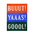 Society6 Design Studio Trilingual Goal Poster