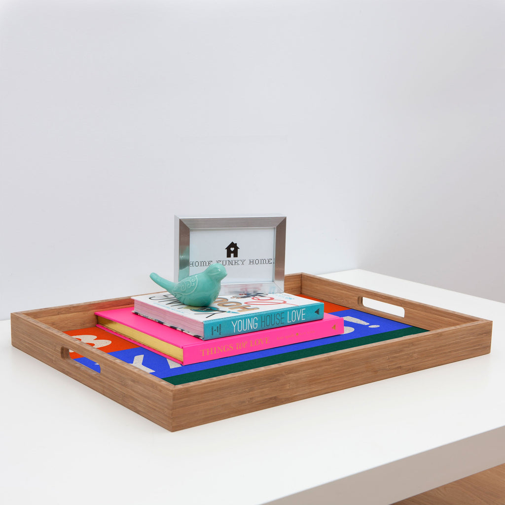 Society6 Design Studio Trilingual Goal Rectangular Tray