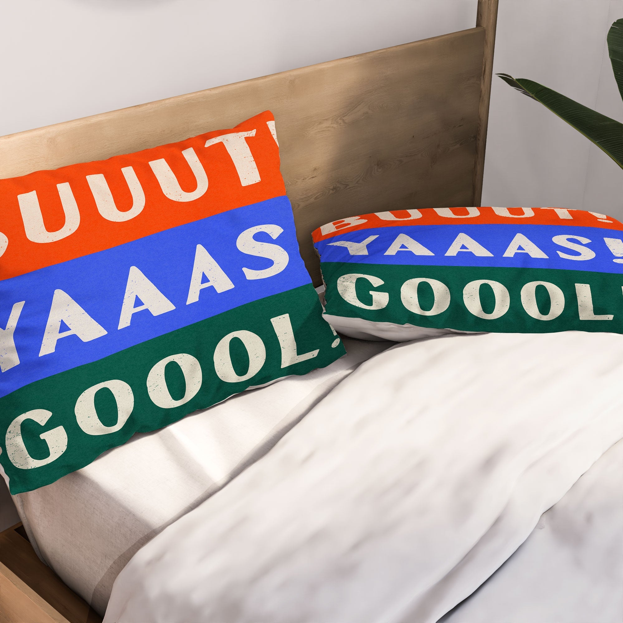 Society6 Design Studio Trilingual Goal Pillow Shams