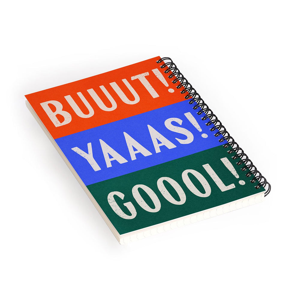 Society6 Design Studio Trilingual Goal Spiral Notebook