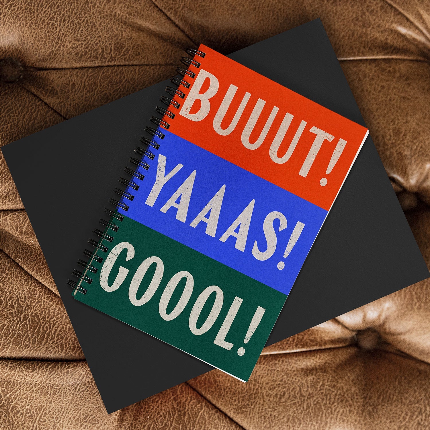 Society6 Design Studio Trilingual Goal Spiral Notebook
