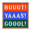 Society6 Design Studio Trilingual Goal Square Tray