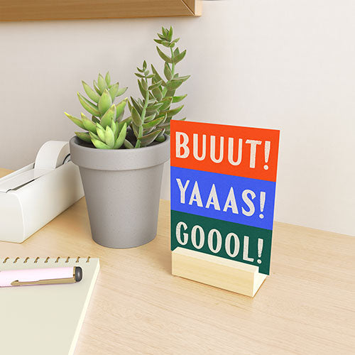 Society6 Design Studio Trilingual Goal Mini Art Print