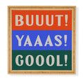 Society6 Design Studio Trilingual Goal Framed Wall Art